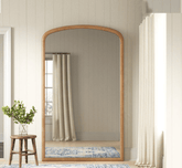 Gharaana Mirrors Arched Wooden Full-Length Mirror